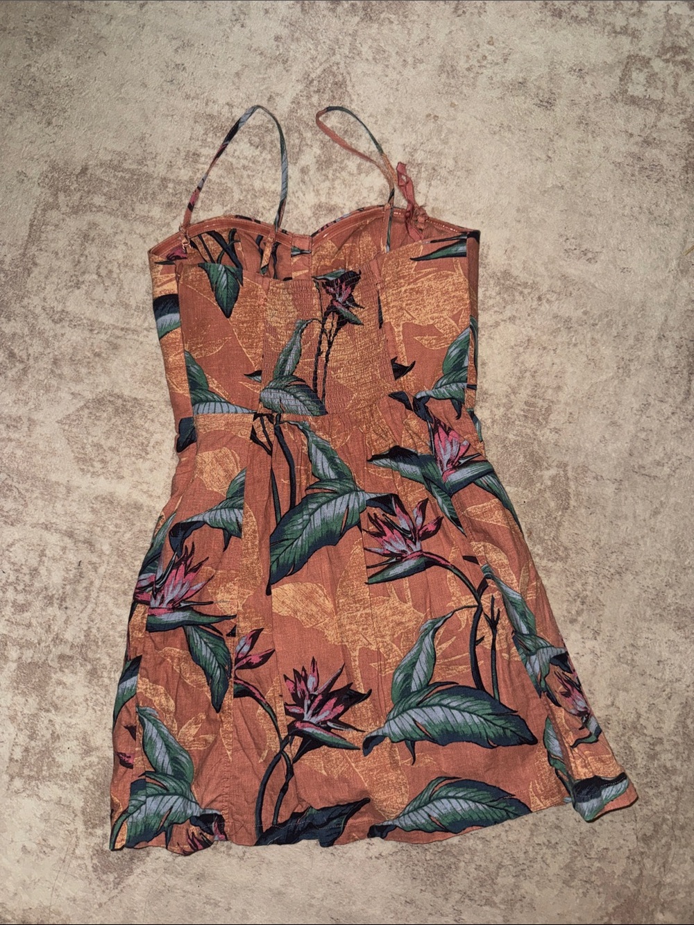 Urban Outfitters Kimchi Blue 0 Tropical Button-Front Green Leaf Print dress - Picture 2 of 3